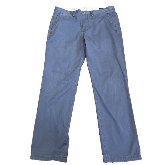 Polo Ralph Lauren Chino Stretch Blue Straight Fit Men’s 36x30 (measured) - Picture 1 of 13